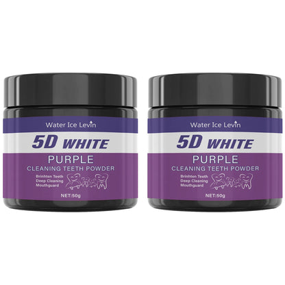 Purple Tooth Cleaning Powder - Sulfate-Free, Deep Cleaning and Polishing, Whitens Teeth in 5 Days, Portable for Daily Use an…