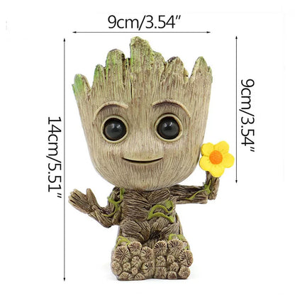 Home Decoration Crafts Miniature Model Office Desktop Display Cartoon Groot Figurines Handicrafts Decor Tree Man Ornament 5C…