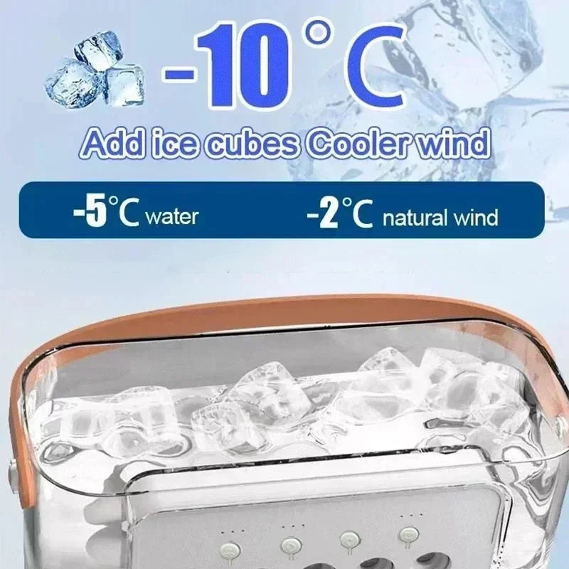 New 3 In 1 Fan AIr Conditioner Household Mini Air Cooler LED Night Light Portable Humidifier Air Adjustment Fan Office Home…