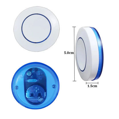 RF 433MHz Wireless Light Switch 220V 110V 10A Relay Controlle Mini Round Button Wall Panel Switch Remote Control For LED Lam…