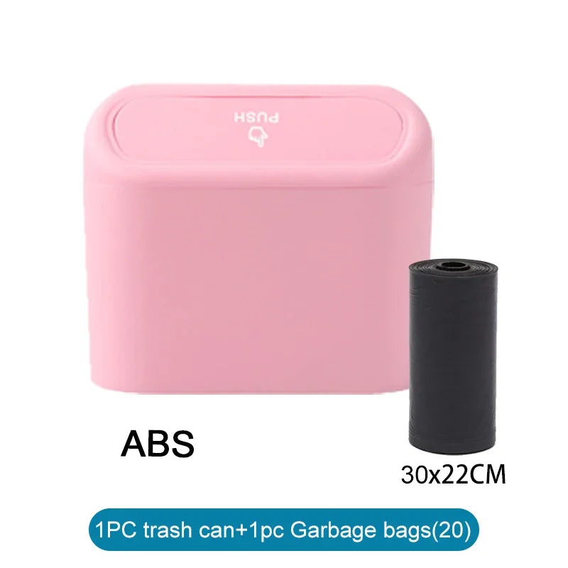 Car Trash Can (with Lid) Contains 60 (300) Garbage Bags, Small Car Trash Can, Leak-proof Mini Car Accessories - image 9