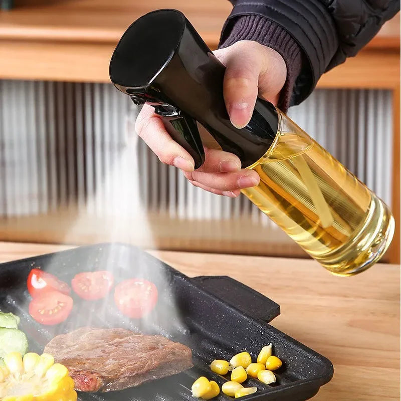200/300/500ml Oil Spray Bottle BBQ Cooking Olive Oil Sprayer Plastic Baking Oil Spray Empty Bottle Vinegar Bottle Or Oil bru…