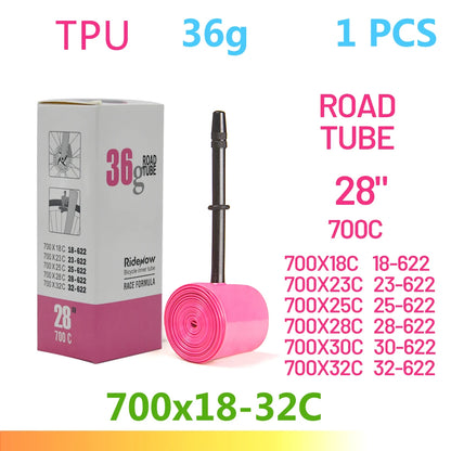 RideNow TPU Bike Inner Tube 700C 700x18 23 25 28 32 35 37 40 47C Road Bicycle Tire MTB Bike Camera 29x1.5 1.75 1.9 Pneu Aro…