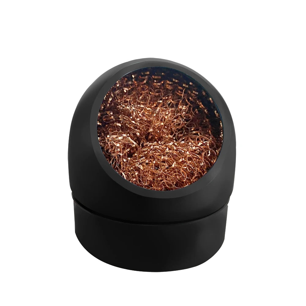 Cleaning Ball Desoldering Soldering Iron Mesh Filter Cleaning Nozzle Tip Copper Wire Cleaner Ball Metal Dross Box Clean Ball…