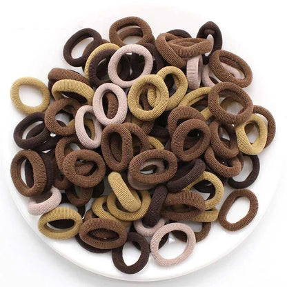 200-1000pcs Women Girls Colorful Nylon Elastic Hair Bands Ponytail Hold Small Hair Tie Rubber Bands Scrunchie Hair Accessori…