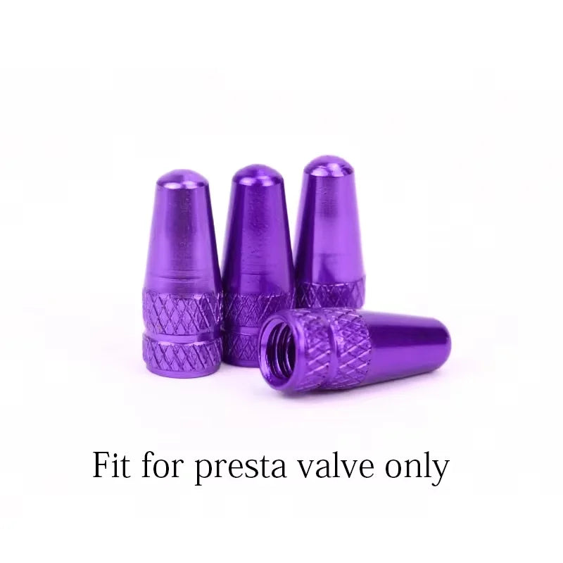 4/8pcs Aluminum Alloy Bicycle Tire FV Valve Cap MTB Road Bike Covered Protector Road MTB Tyre Dustproof Bike Presta Valve -…