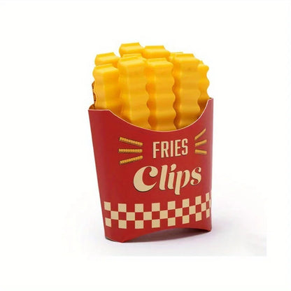 12PCS French Fry Shaped Sealing Clip - For Snack Sealing, Food Clips, Plastic Bag Seasoning Sealing Strips - image 6