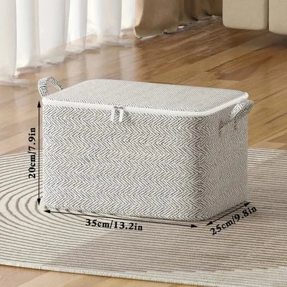 1pc Household Large Capacity Storage Bag Non-woven Material, Closet Wardrobe Organizer Can Be Used For Quilt Clothing, Toys…