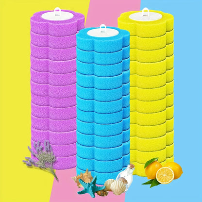 6/18/36-Pack Disposable Toilet Brush Heads - No-Corner Cleaning & Easy Replacement | Hygienic Bathroom Essentials