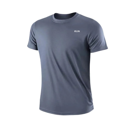 Men's Quick Dry Short Sleeve Gym Running Moisture Wicking Round Neck T-Shirt Training Exercise Gym Sport Shirt Tops Lightwei…