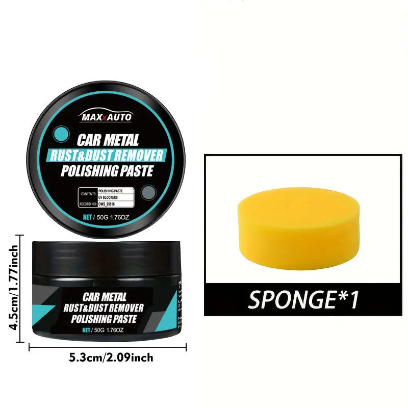 Car Rust Restoration Paste for Chrome Parts of Auto Rust And Fading on Car Wheels Designed for Renewing Oxidized Scratch Rep…