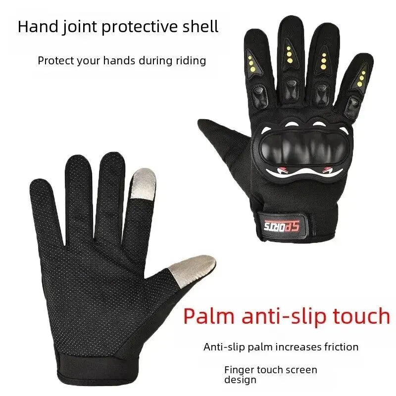 Full-finger Motorcycle Gloves Men Touch Screen Outdoor Off-road Sports Cycling Motorcycle Finger Gloves - image 5