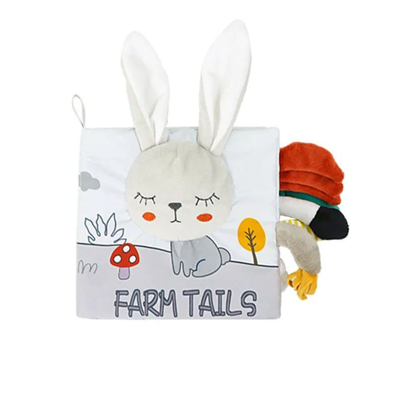 Soft Baby Books 3D Touch Feel High Contrast Cloth Book Sensory Early Learning Stroller Toys for Infant Toddler Gifts 0-12 Mo…