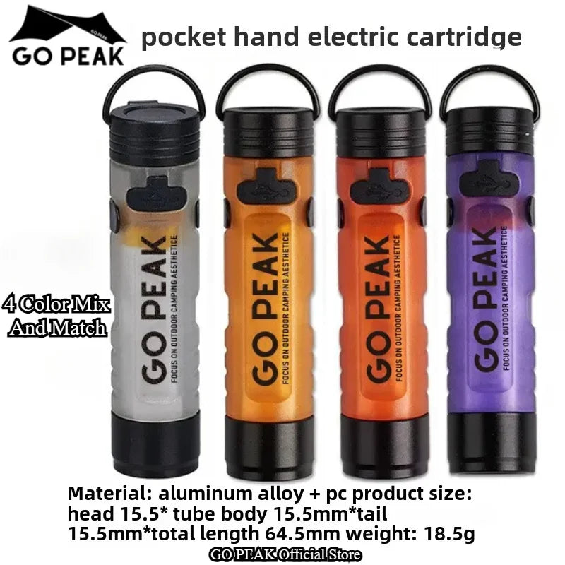 GOPEAK Pocket Mini Flashlight Outdoor Key Clip Cap Ambient Led Long Endurance Disaster Relief Emergency 5050 Small Light - i…