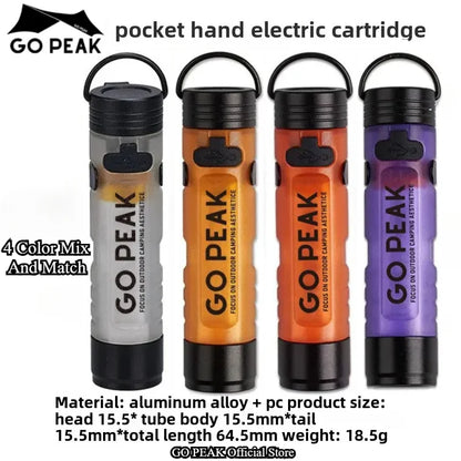GOPEAK Pocket Mini Flashlight Outdoor Key Clip Cap Ambient Led Long Endurance Disaster Relief Emergency 5050 Small Light - i…