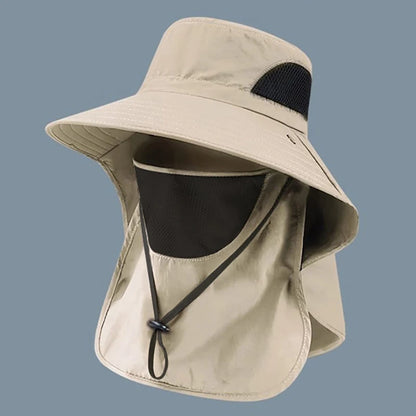 Summer Sun Hats UV Protection Outdoor Hunting Fishing Cap For Men Women Hiking Camping Visor Bucket Hat Neck Flap Fisherman…