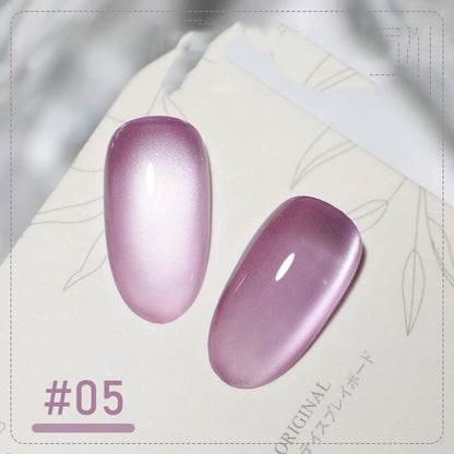 5g/Bottle White Moonlight Nail Cat's Eye Gel Magnetic Satin Gel Polish 9-Colors Soak Off Glitter Phototherapy Manicure Varni…