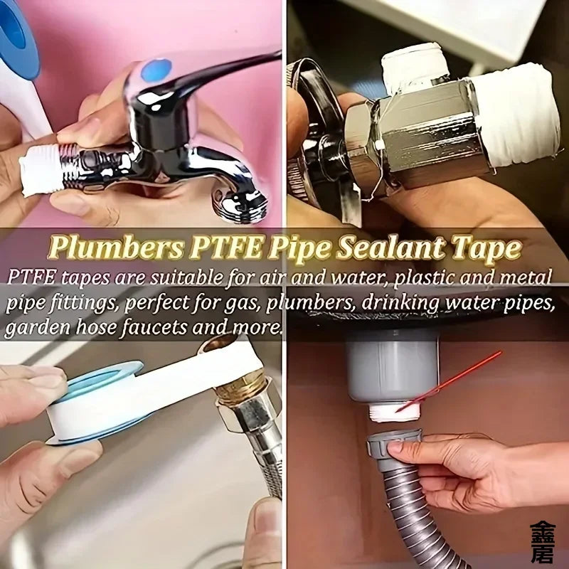 10 PCS Seal Tape Thread Seal Waterproof Leak Tape Duct Tape Plumbing Fitting Oil-Free Repair Tool Adhesives Sealants - image…
