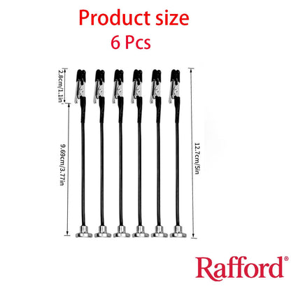 Rafford 12Pcs Bendable Model Painting Alligator Clip Sticks Rubber Tips + Metal Magnetic Base - for Airbrush, Hobby Model Pa…