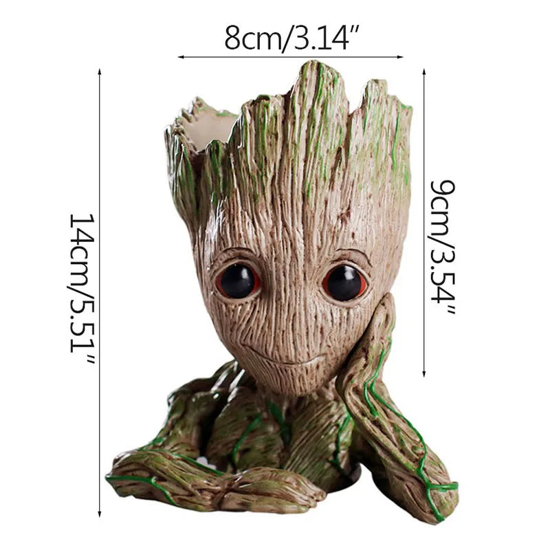 Home Decoration Crafts Miniature Model Office Desktop Display Cartoon Groot Figurines Handicrafts Decor Tree Man Ornament 5C…