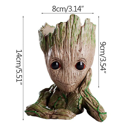 Home Decoration Crafts Miniature Model Office Desktop Display Cartoon Groot Figurines Handicrafts Decor Tree Man Ornament 5C…