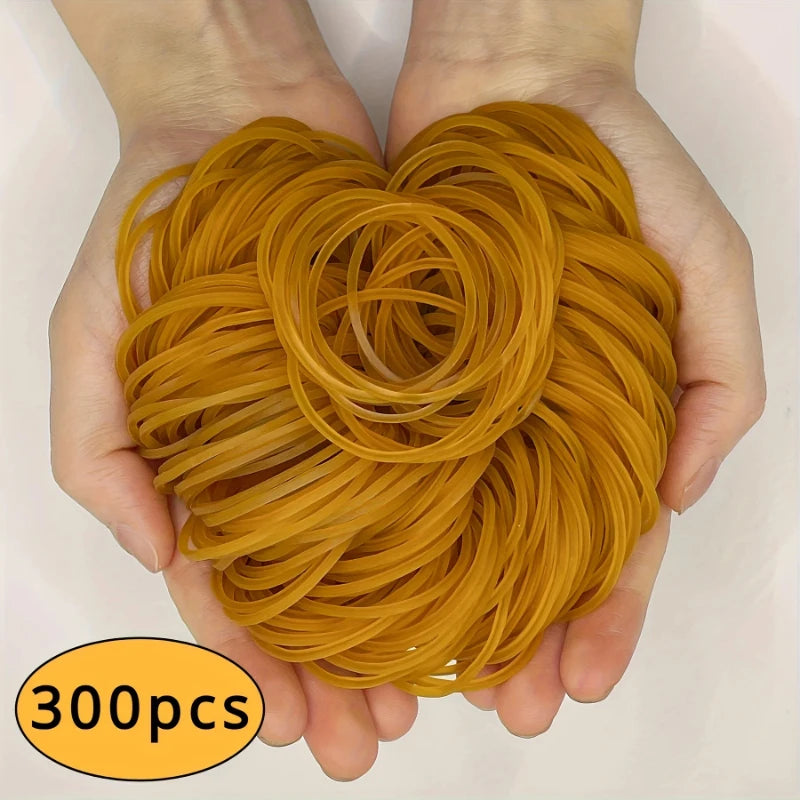 High elastic yellow rubber band - set of 100/300/666 pieces, with a diameter of 38 millimeters, durable natural rubber, suit…