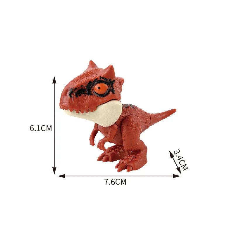 Jurassic Finger Dinosaur Triceratops Tyrannosaurus Model Toys for Kids Creative Finger Biting Dinosaurs Interactive Toy Boy…
