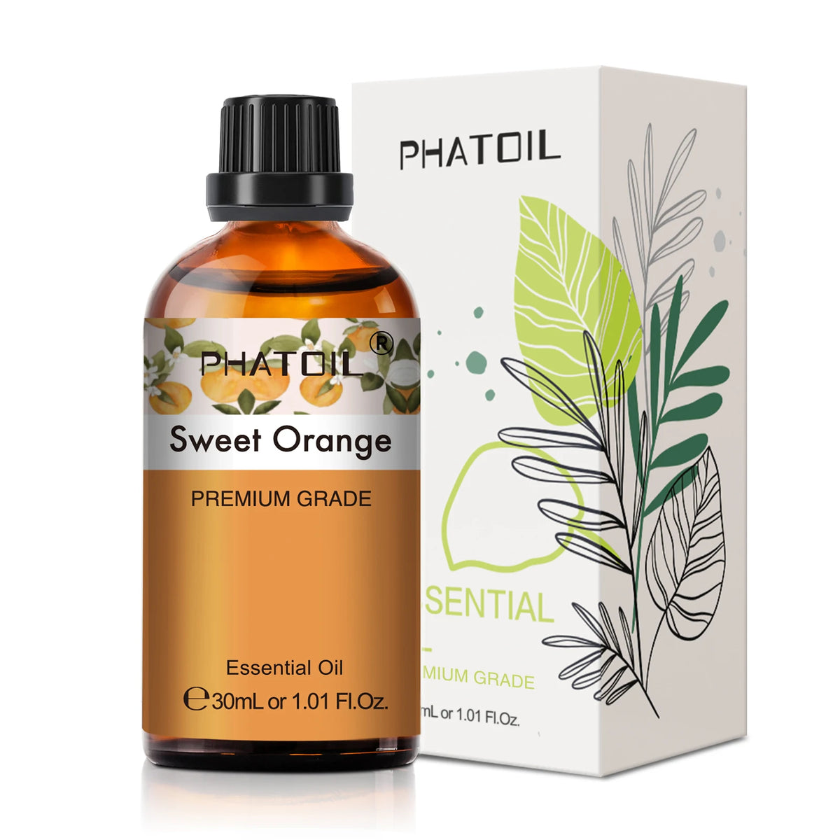PHATOIL 1PCS Aromatherapy Essential Oil 30ml Lemon Eucalyptus Lavender Bergamot Jasmine Juniper Rose Vanilla Aroma Essential…