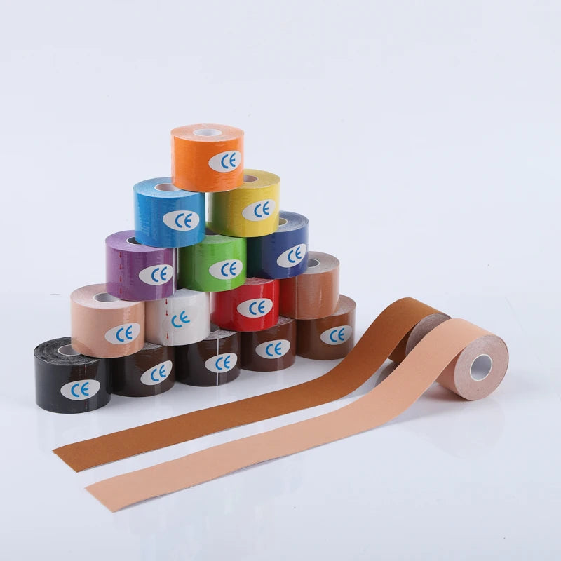 Sports Waterproof Kinesiology Tape Stickers Athletic Bandage Muscle Recovery Protector Strapping Pain Relief Tennis Gym - im…