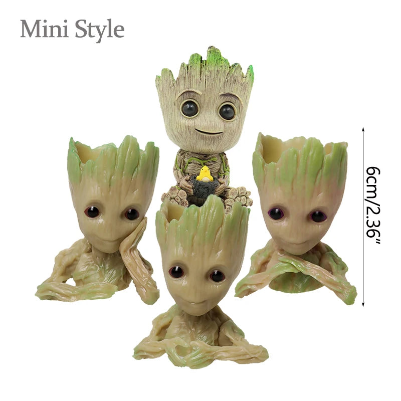 Home Decoration Crafts Miniature Model Office Desktop Display Cartoon Groot Figurines Handicrafts Decor Tree Man Ornament 5C…