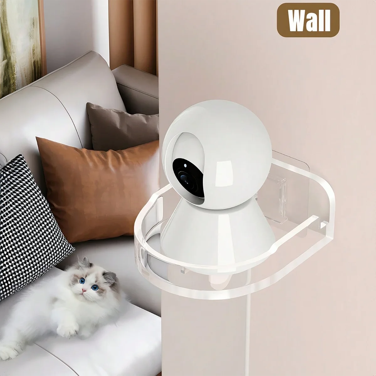Universal Non-Drilling Wall Mount for CCTV Camera - Durable and Space-Saving Storage Holder - image 6