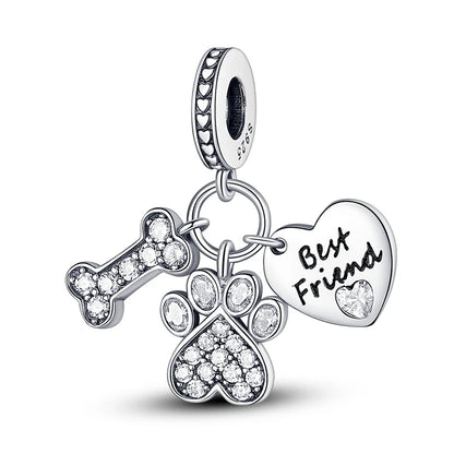 925 Sterling Silver Charms Beads Pendant Tree of Life Dog Elephant Love Heart Charm Fit Original Bracelet DIY Women Jewelry…