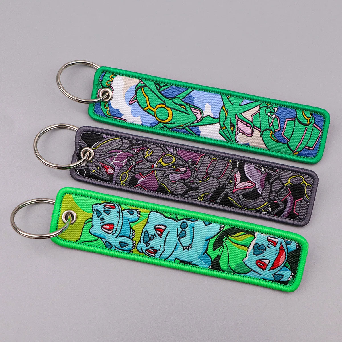 Japanese Anime Elf Monsters Keychain for Cars Backpack Key Holders Embroidery Keyrings Key Tag Jet Tag Accessories Gifts 1pc…