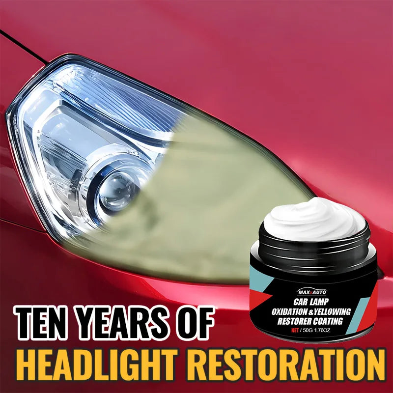 Car Headlight Restoration Polishing Kit - Scratch Remover & Oxidation Cleaner Repair Paste for Headlamp Assembly - image 4