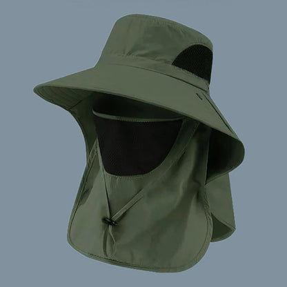 Summer Sun Hats UV Protection Outdoor Hunting Fishing Cap For Men Women Hiking Camping Visor Bucket Hat Neck Flap Fisherman…