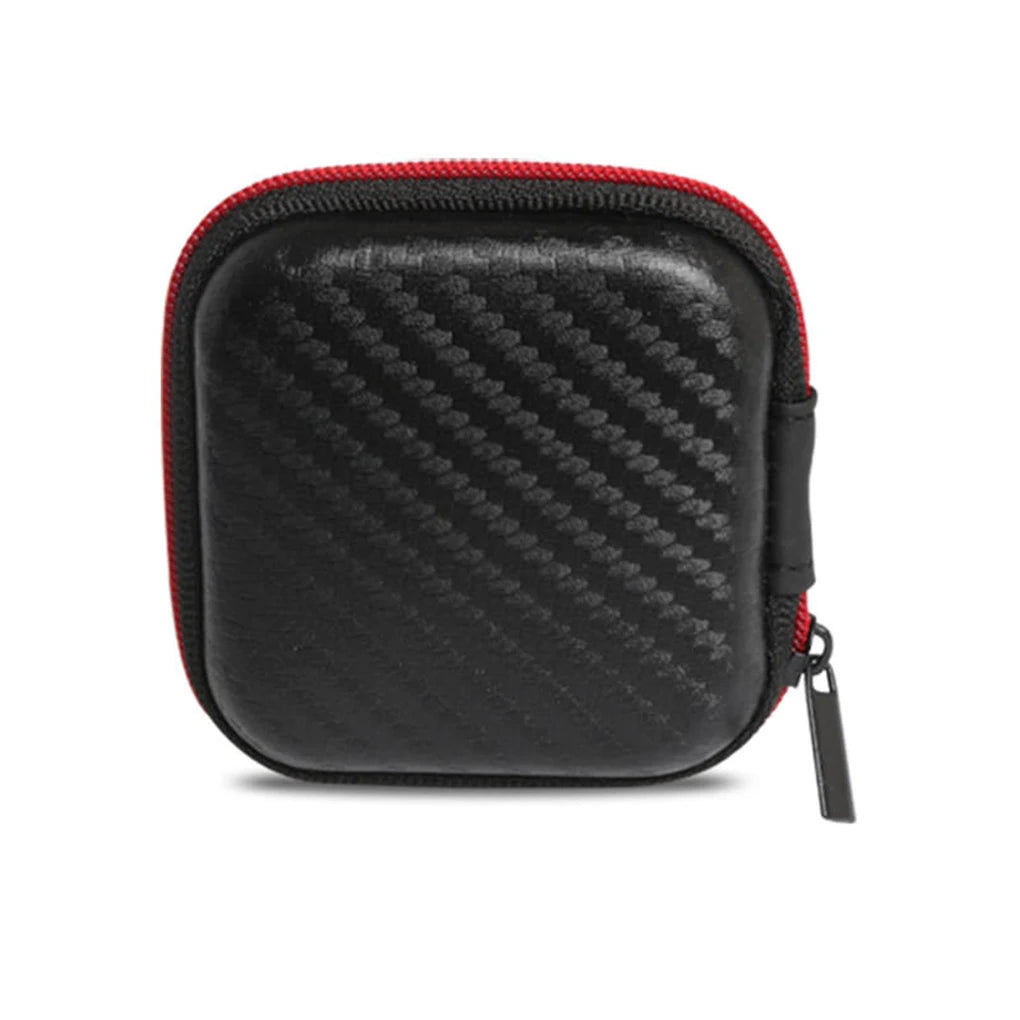 Earphone Storage Bag Square Headset Box Indoor Outdoor Travelling Earphones Storaging Case Accessories with Zipper - image 9