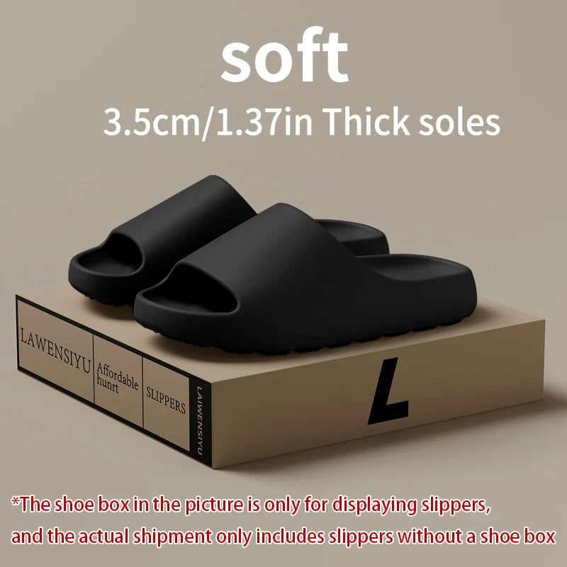 EVA Anti-Slip Men's Slippers Home Thick Bottom Slippers Comfortable Lightweight Indoor Outdoor House Slippers