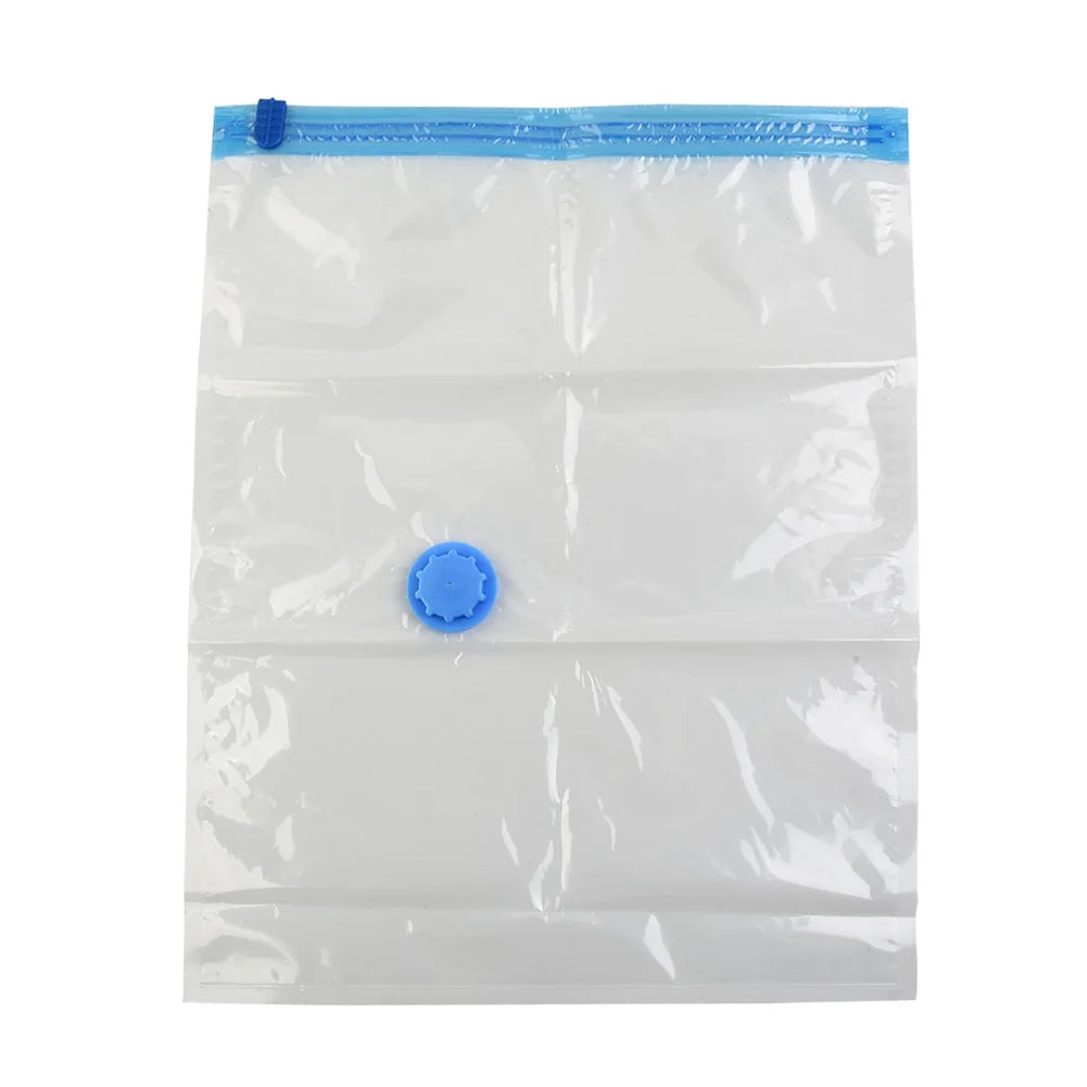 Vacuum Storage Bags With Valve Folding Compressed Space Saving Clothes Storage Big Size For Towel Cloth Blanket - image 4
