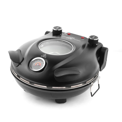 Klaif Electric Pizza Maker, 420℃, 1200 Watt, 5 Separate Temperature Levels, Flame Resistant Stone Plate 1200W 32cm - image 2