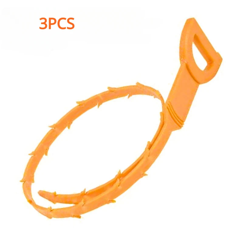 10/5/3PCS Drainage Blockage Remover Shower Clean The Sink Snake Bathroom Accessories Hair Blockage Garbage Sewer Dredging To…