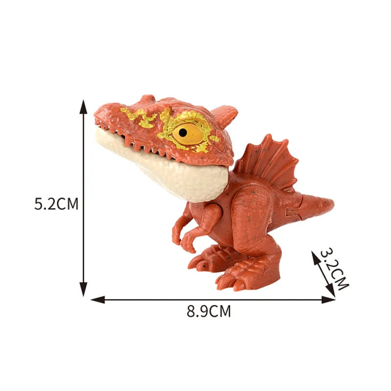 Jurassic Finger Dinosaur Triceratops Tyrannosaurus Model Toys for Kids Creative Finger Biting Dinosaurs Interactive Toy Boy…