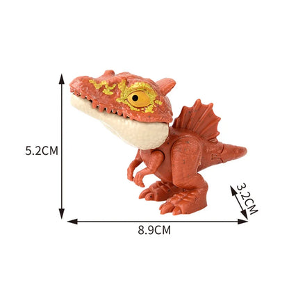 Jurassic Finger Dinosaur Triceratops Tyrannosaurus Model Toys for Kids Creative Finger Biting Dinosaurs Interactive Toy Boy…