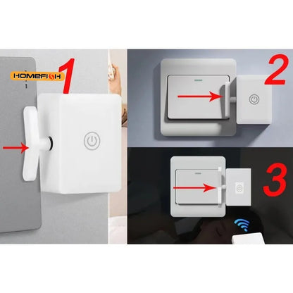 Wireless Control Light Switch Off Tool Automatic Button Pusher Intelligent USB Rechargeable Lazy Remote Control Switch - ima…