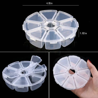 Transparent Plastic Storage Jewelry Box Compartment Adjustable Container For Beads Earring Box For Jewelry Rectangle Box Cas…