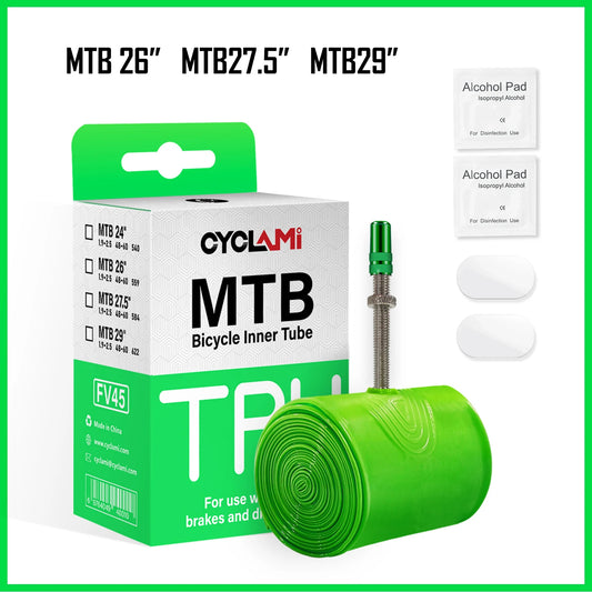 Ultralight Mountain Bike Inner Tube MTB 26 27.5 29 Inches Bicycle TPU Tire 45mm Metal French Presta Valve Anti-Oxidation CYC…