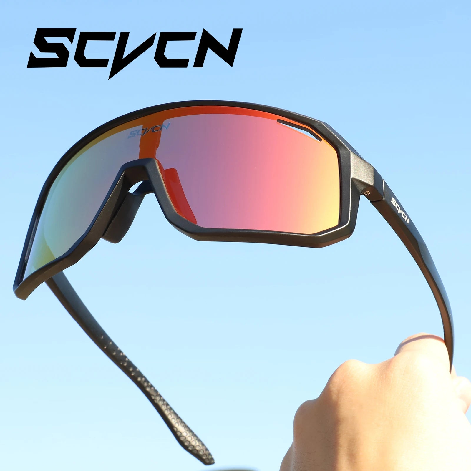 SCVCN Men bicycle Cycling Sunglasses Woman MTB road bike Driving Goggles Outdoor Sports running Glasses UV400 Hiking Eyewear…