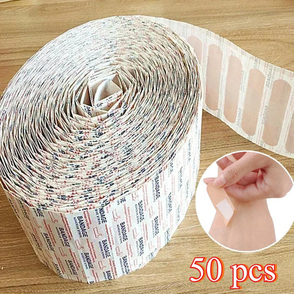 50/100Pcs Waterproof Breathable Cushion Adhesive Plaster Wound Hemostasis Sticker Band First Aid Medical Gauze Bandage band,…