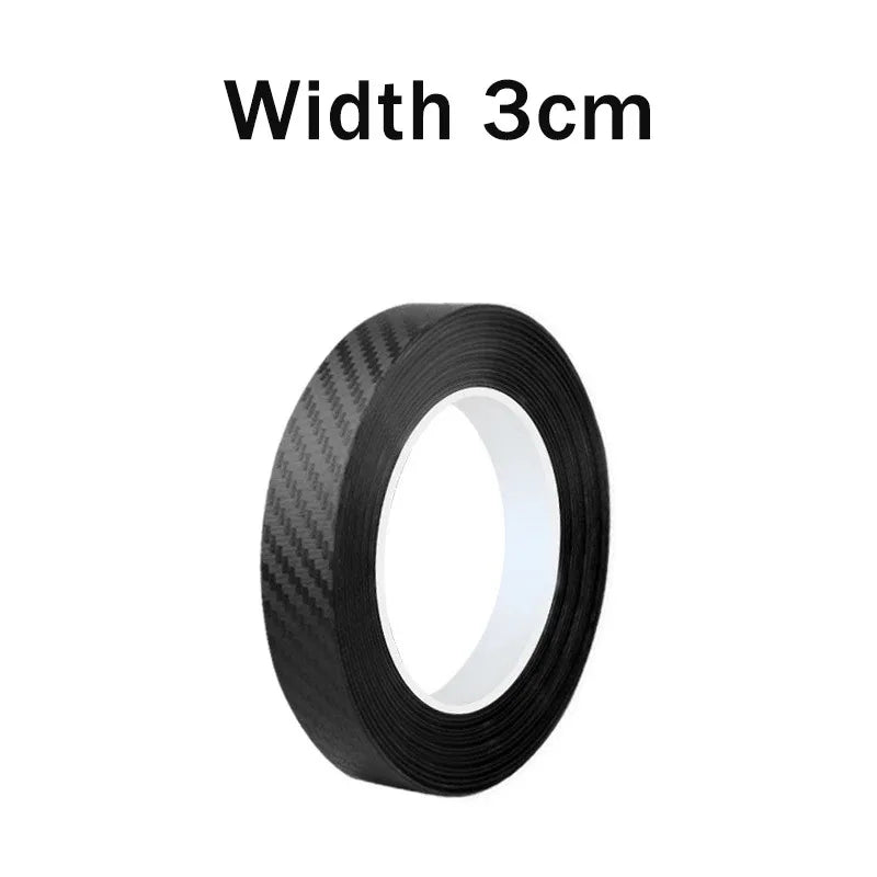 Nano Carbon Fiber Car Sticker Paste Protector Strip DIY Automotive Protective Film Auto Door Sill Side Mirror Anti Scratch T…