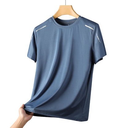 CHRLCK Men's Running Quick Drying T-shirts Breathable Hiking Fishing Tees Soft Elasticity Outdoor Sports Short Shirt Summer…