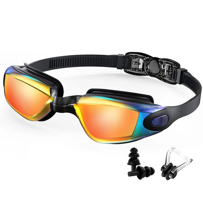 Swimming Goggles Professional Waterproof Swim Eyewear Glasses Anti-fog 100% UV Protection No Leaking For Adult Men Women You…